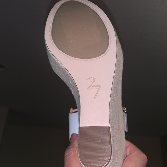 27 EDIT leather upper/ lining wedge Sandal size US 9 brand NEW - Picture 5 of 7